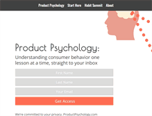 Tablet Screenshot of productpsychology.com
